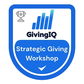 GivingIQ Strategic Giving Workshop badge